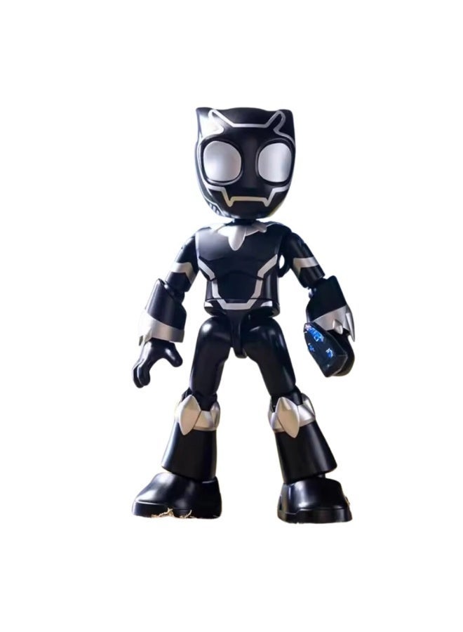 BLOKEES Marvel Spidey Amazing Friends Black Panther Building Kit | Amazing Level 02 T’Challa Action Figure | STEM Construction Toy for Kids & Collectors | Licensed Superhero Model Kit - Image 2